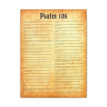  Psalm 106 Chapter Gold Bible Canvas Christian Wall Art Ready to - £59.41 GBP+