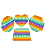 4 pack -8&quot; Rainbow Shaped Bubble Popper Pop Toys poppers toys kids cake ... - $45.55 CAD