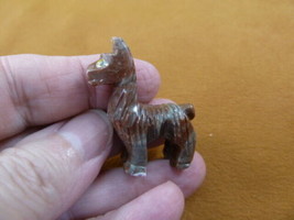 Y-LLA-ST-22 Red Gray Llama Carving Soapstone Stone Peru Figurine Love Llamas - £6.73 GBP