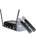 5Core Professional Wireless Microphone System with case, VHF Dual 2 Hand... - £46.28 GBP