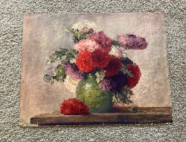 Colorful Flowers In Vase Art Print By Artist M Strekenbach - £23.49 GBP