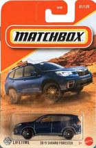 Matchbox Subaru Forester 2019 Diecast Car, 1:64 Scale, Blue, 01/125 - $7.61