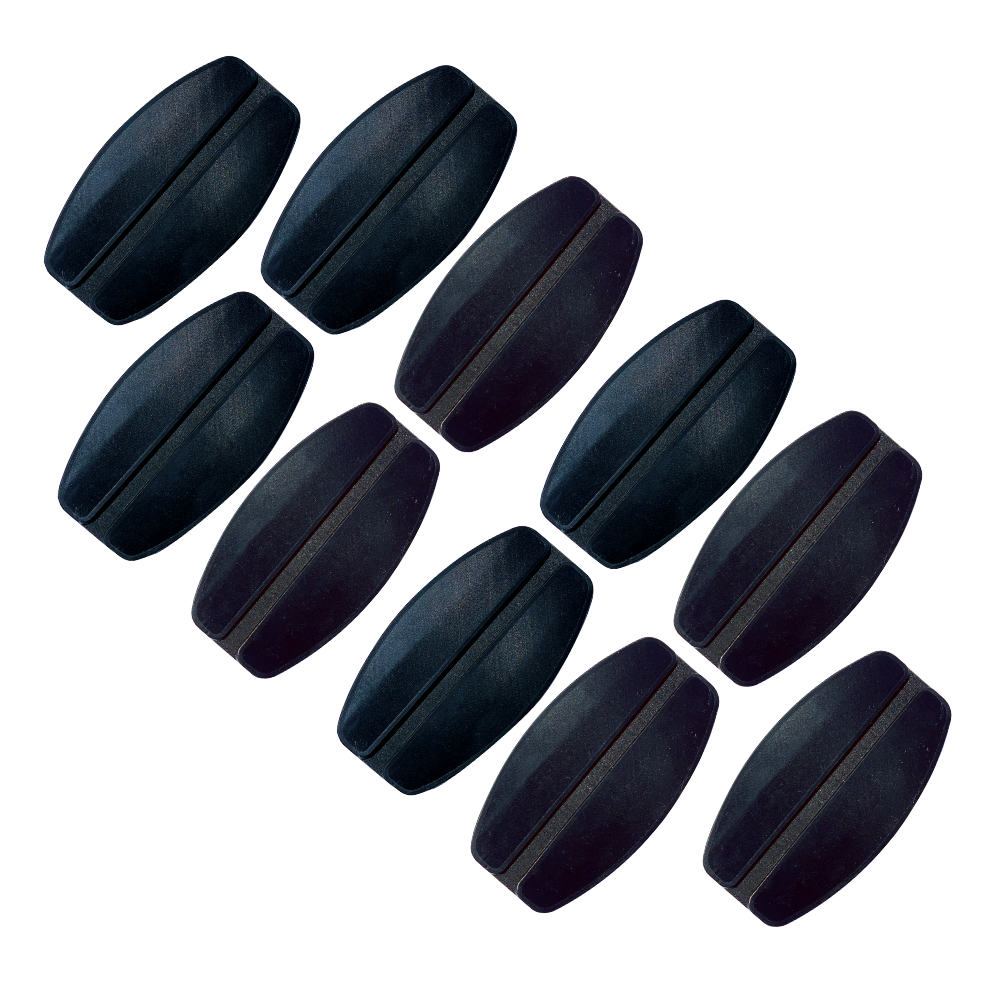 More of Me to Love No-Slip Bra Strap Holder 5-Pack (10 Units), Black, Silicone
