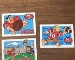 Flintstone NFL San Francisco 49ers Football Trading Cards 53-25-81 1993 ... - £9.66 GBP
