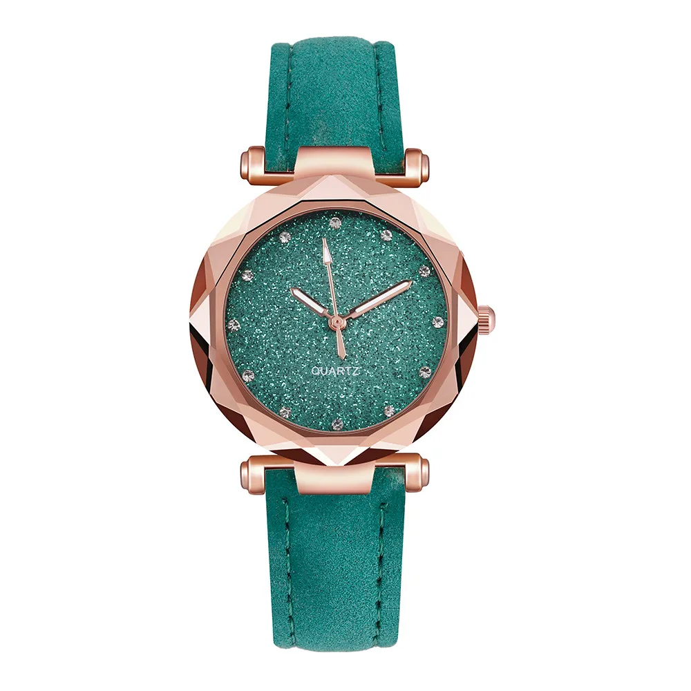  women official man elegant iced out leather strap waterproof bracelet watches military thumb200