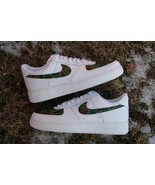 Green Camo Custom Air Force 1s – Mens Womens Camouflage Air Forces - $224.99