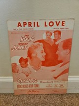 April Love by Pat Boone/Shirley Jones Sheet Music Piano Leo Feist inc. - $8.99