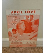 April Love by Pat Boone/Shirley Jones Sheet Music Piano Leo Feist inc. - $167.21 MXN