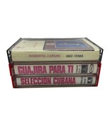 Latin Cassette Lot Roberto Carlos Guajira Para Ti Seleccion Cubana - £17.30 GBP