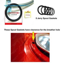 5-Pk JERRY CAN RIBBED SPOUT GASKET for Blitz Metal Gas Can 5 Gallon Mili... - £7.53 GBP