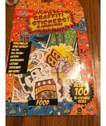 T.S.Shure Graffiti Stickers! RE-Stickable Decals Includes 100 Food Ships... - $14.84