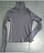H&amp;M Divided Turtleneck Neck Gray Grey Long Sleeve Shirt Size Small S - £7.83 GBP