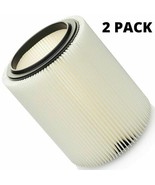 2 Pack Shop Vac Filter for Sears Craftsman &amp; Ridgid 5+ gallon. Wet Dry V... - £33.47 GBP