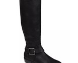 Journee Collection Women Riding Boots Winona Size US 7.5 Wide Calf Black - £23.49 GBP