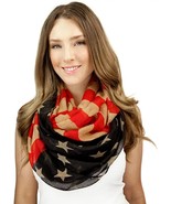 Vintage Inspired American Flag Infinity Scarf - €21,70 EUR