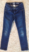 SO Blue Denim Jeans Girls Size 7 Slim Skinny 5 Pocket - $8.86