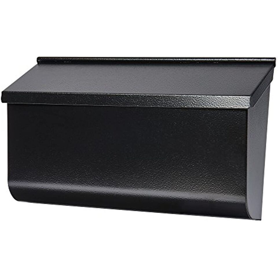 Gibraltar Mailboxes Woodlands Medium Capacity Galvanized Steel Black, Wa... - $57.79