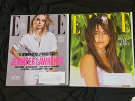 2 Issues ELLE MAGAZINE Selena Gomez and Jennifer Lawrence - $11.87