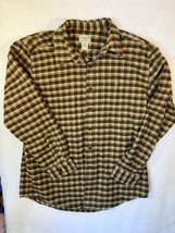 LL Bean Flannel Shirt Check Mens Size Large Warm Winter Cozy - $16.69