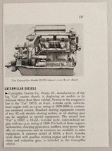 1950 Magazine Photo CAT Marine Diesel Engines Caterpillar Tractor Peoria,IL - £7.21 GBP