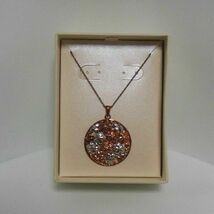 Sterling Silver W/14k Gold Electroplate Flower Pendant Necklace - $25.99