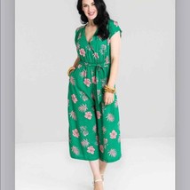 Hell Bunny green pineapple jumpsuit womens XS - $46.28