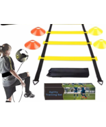 YGORTECH Football Speed Agility Training Set Agility Ladder 12 Sports Co... - $336.42 MXN