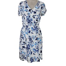 White and Blue Dress Size Small New with Tags  - £27.26 GBP