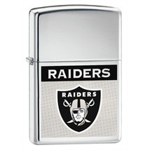 Rare Vintage Polished Chrome NFL Raiders Zippo Lighter - $42.70