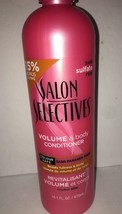 Salon Selectives Volume &amp; Body Conditioner-Larger Size 16.1 OZ-SHIPS N 24 HOURS - £7.86 GBP