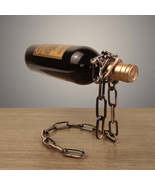Odd Suspension Iron Chain Wine Rack Metal Chain Bracket - $28.40