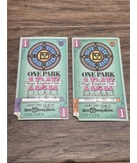 Vintage 1993 Lot of 2 Disney One Park One Day Magic Kingdom Club Tickets... - $184.60 MXN