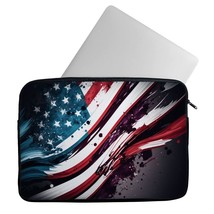 US Flag 2-Sided Print Mac Book Pro 14&quot; Sleeve - American Laptop Sleeve  - £31.39 GBP