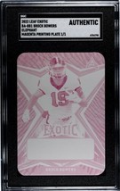 1/1 Brock Bowers RC 2022 Leaf EXOTIC Magenta Elephant Printing Plate - UGA Dogs* - £189.01 GBP