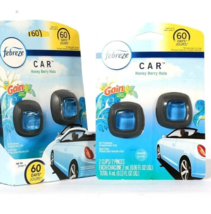 2 Packs Febreze 0.13 Oz Car Gain Honey Berry Hula 2 Ct Air Freshener Vent Clips - £23.90 GBP