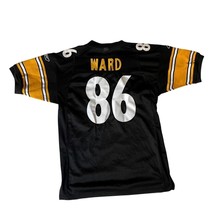 Reebok Cucito Hines Ward #86 Pittsburgh Steelers NFL Maglia Nero Misura 50 - £67.06 GBP