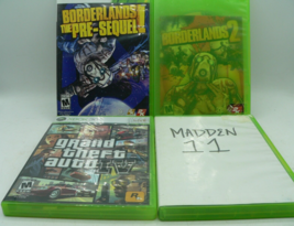 Xbox 360 Lot of 4 Games: Borderlands Pre-Sequel, Borderlands 2, GTA 4, M... - $143.55 MXN