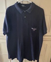 Vintage 90&#39;s POLO SPORT Ralph Lauren XL Short Sleeve Navy Polo Shirt - $7.99