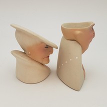 Set of 2 Fecher Gramstad Art Ceramic Egg Cups from The Cups Series Signed FG 98 - £78.91 GBP