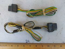 21NN17 Trailer Hookup, Vehicle Side, 24&quot; Leads, 2 Pcs, Good Condition - £5.28 GBP
