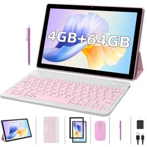 2 In 1 Tablet With Keyboard Case Mouse Stylus Pen Film, 10 Inch Tablet Android 1 - £116.37 GBP