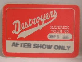 GEORGE THOROGOOD AND THE DESTROYERS - ORIGINAL CLOTH TOUR BACKSTAGE PASS - $10.00