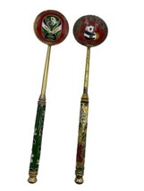 Vintage Japan Cloisonne Spoon 6&quot; Panda Kabuki Mask Gold Tone Oriental Ja... - $18.00
