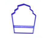 6x Gatsby Frame Fondant Cutter Cupcake Topper 1.75 IN USA FD3258 - £5.47 GBP