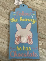 Follow the Bunny Sign Wooden Holiday Door Decor Plaque Easter Wreath DIY... - $271.10 MXN Follow the Bunny Sign Wooden Holiday Door Decor Plaque Easter Wreath DIY... - $271.10 MXN