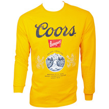 Coors Beer Banquet Gold Long Sleeve Shirt Yellow - £32.00 GBP+