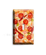 Pepperoni cheese and pepper italian pizza pie single light switch wall p... - $186.64 MXN