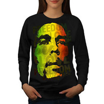 Wellcoda 420  Peace Rasta Womens Sweatshirt, Reggae Casual Pullover Jumper - £23.10 GBP+