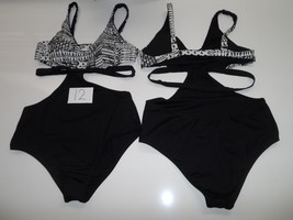 L Space &#39;Venice&#39; One-Piece Swimsuit BLACK WHITE SIZE 12-$149 NWOT - $69.99