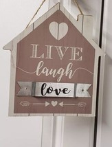 Live Laugh Love Hanging Wall Sign Plaque Greenbrier New - £13.29 GBP
